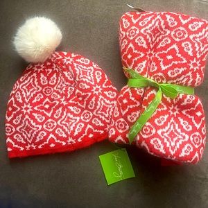 Women’s Matching Vera Bradley Hat and Cozy Knit Scarf